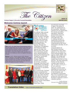 December 2011  - Durham Immigration Portal