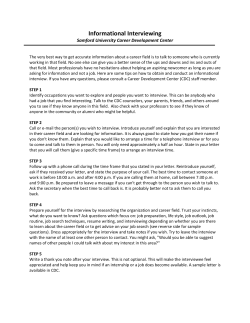 Informational Interviewing