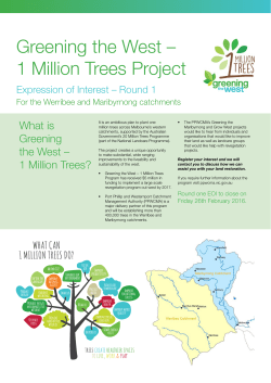 1 Million Trees EOI Form - Port Phillip and Westernport Catchment