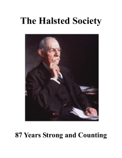 Halsted History - The Halsted Society