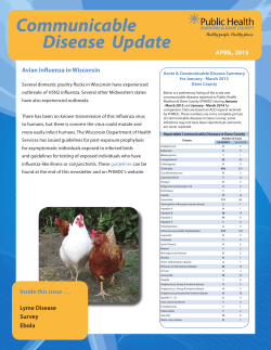 Communicable Disease Update - April 2015