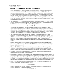 Ch 13 Review Answers