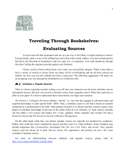 Evaluating Sources - The Writing Center