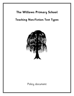Non Fiction Whole School Approach