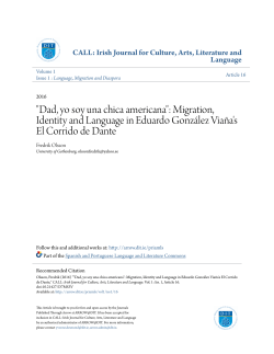 "Dad, yo soy una chica americana": Migration, Identity