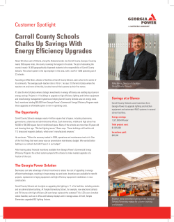 Carroll County Schools Chalks Up Savings With