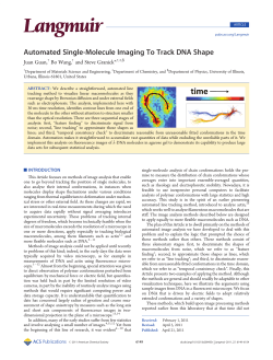 Automated Single-Molecule Imaging To Track DNA Shape