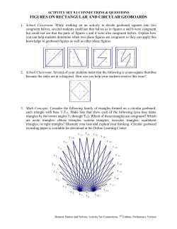 FIGURES ON RECTANGULAR AND CIRCULAR GEOBOARDS