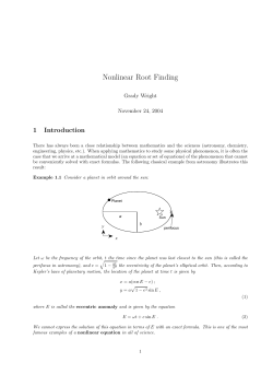 Nonlinear Root Finding