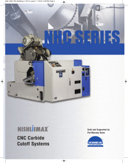 CNC Carbide Cutoff Systems