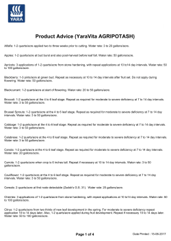 Product Advice - Yara-I