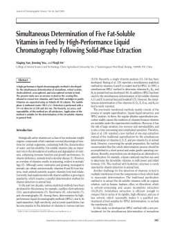 Simultaneous Determination of Five Fat