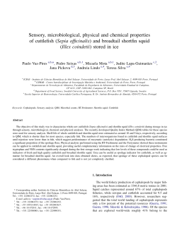 Sensory, microbiological, physical and chemical properties of