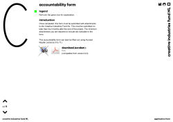 accountability form creative industrie s fund NL