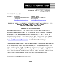 discover which founding father`s personality