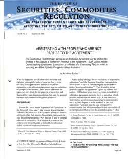 arbitrating with people who are not parties to the agreement