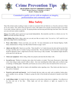 Crime Prevention Tips