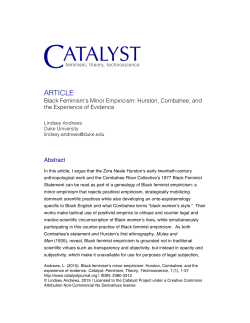 article - Catalyst: Feminism, Theory, Technoscience