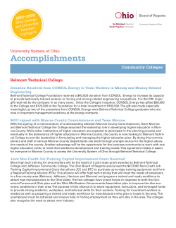 Accomplishments - Ohio Higher Ed