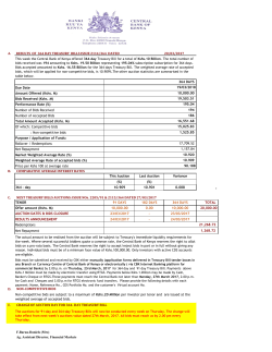 A. RESULTS OF 364 DAY TREASURY BILLS ISSUE 2114/364