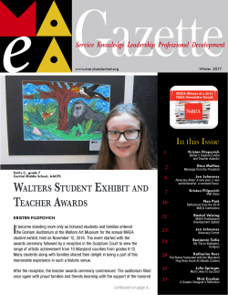 (MAEA) Gazette - Maryland Art Education Association