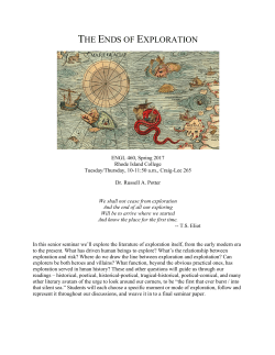 the ends of exploration