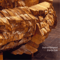 Ursula von Rydingsvard On an Epic Scale