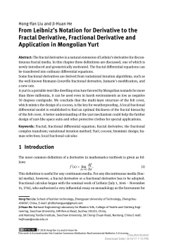 From Leibniz`s Notation for Derivative to the Fractal Derivative
