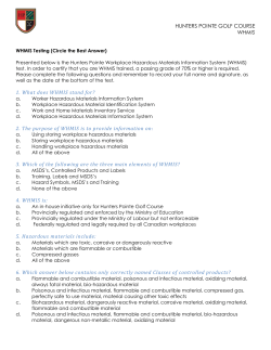 1. What does WHMIS stand for?