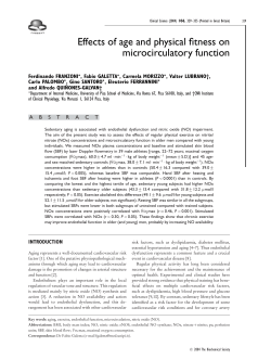 Effects of age and physical fitness on