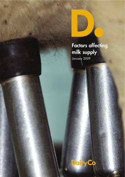 Factors Affecting Milk Supply