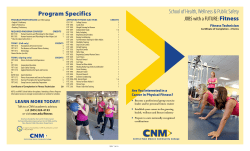 Fitness Technician Program Brochure
