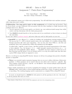 600.465 &mdash; Intro to NLP Assignment 7: Finite-State