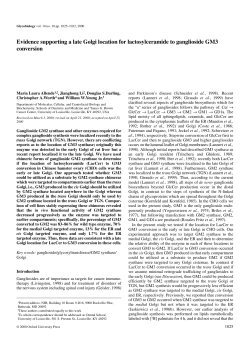 Evidence supporting a late Golgi location for