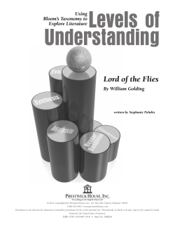 Lord of the Flies - Levels of Understanding Sample PDF