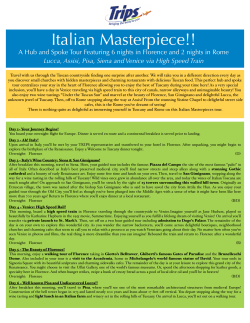 Italian Masterpiece - TRIPS Travel * Thoughtfully Designed