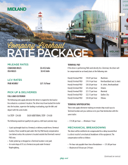 Company Linehaul RATE PACKAGE