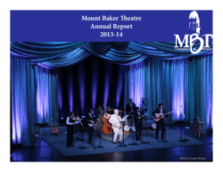 2013-2014 Report - Mount Baker Theatre