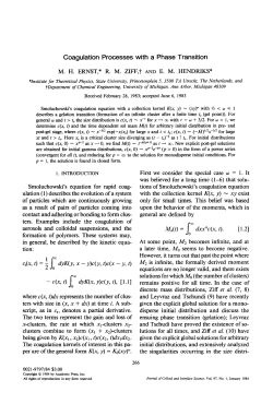 Coagulation Processes with a Phase Transition