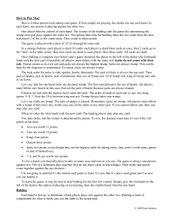 How to Play Skat: Skat is a three-person trick