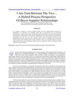 I Am Torn Between The Two&hellip; A Hybrid Process