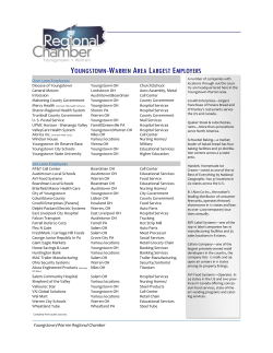 YOUNGSTOWN-WARREN AREA LARGEST EMPLOYERS