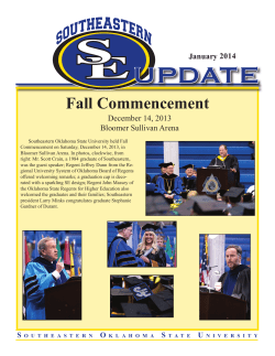January Edition - Southeastern Oklahoma State University