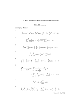 Solutions by Mike Hirschhorn