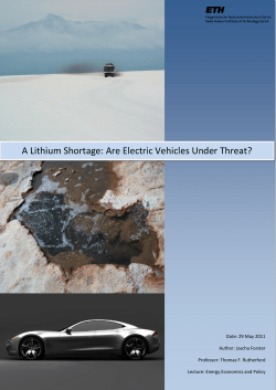A Lithium Shortage: Are Electric Vehicles Under Threat?