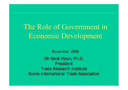 The Role of Government in Economic Development