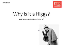 Higgs: Before and After