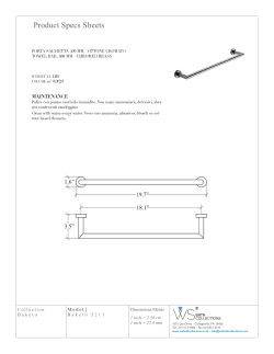 Product Specs Sheets