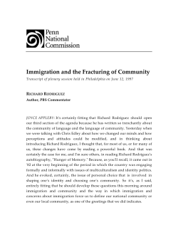 Immigration and the Fracturing of Community
