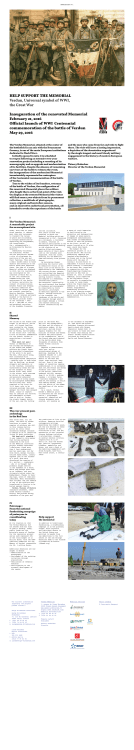 HELP SUPPORT THE MEMORIAL Verdun, Universal